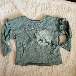 Little co by Lauren Conrad long sleeve christmas shirt. 9m in Green